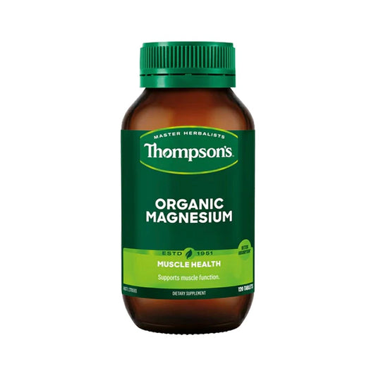 Organic Magnesium 120 Tablets - Daily Wellness Support