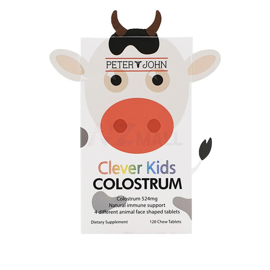 Clever Kids Colostrum Chewables (120 Tablets) - Daily Wellness for Growing Children