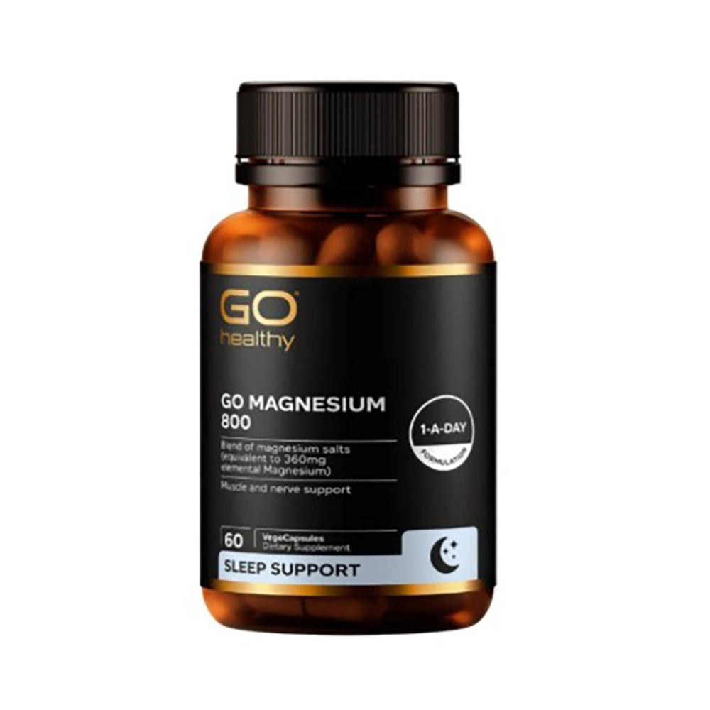 Magnesium 800mg VegeCapsules (60 Count) - Daily Mineral Support
