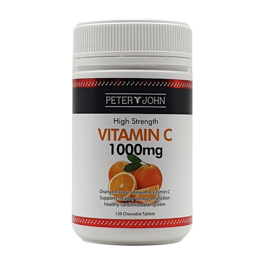 Vitamin C 1000mg Tablets (120 Count) - Daily Wellness Support