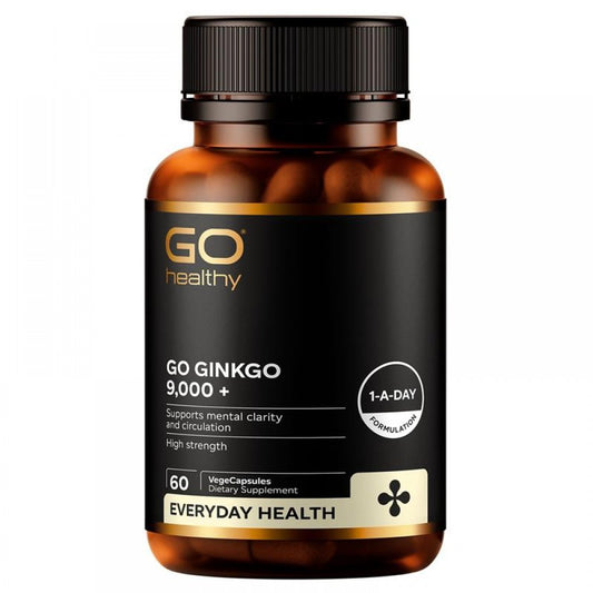 Ginkgo 9,000+ Brain & Circulation Support (60 VegeCapsules)
