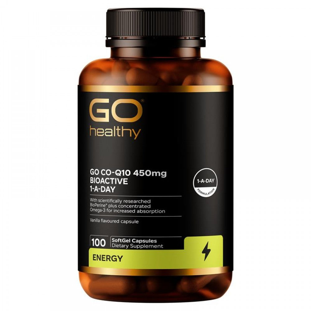 CoQ10 450mg Bioactive 1-A-Day (100 Capsules)