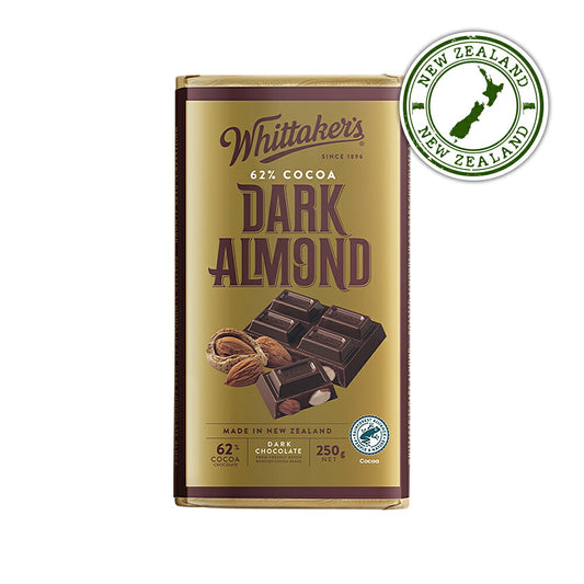Dark Almond Chocolate Block (250g)