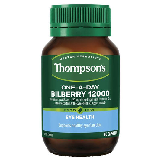 Bilberry 12000 60 Capsules - Daily Vision Support