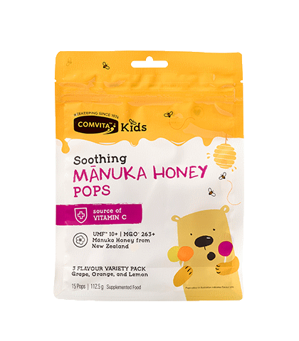 Comvita Kids Manuka Honey Soothing Pops (15 Count)