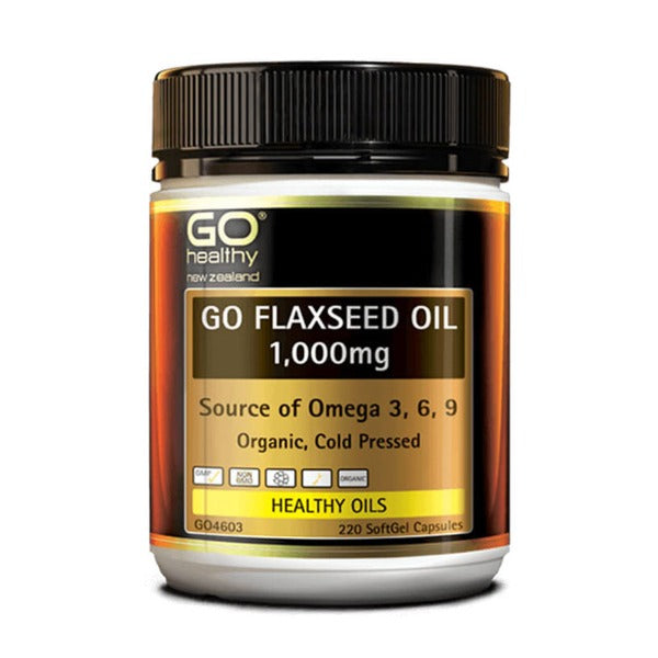 GO HEALTHY FLAXSEED OIL 1000MG 220 CAPSULES