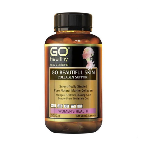 GO HEALTHY BEAUTIFUL SKIN COLLAGEN SUPPORT 120 CAPSULES